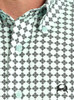 SALE Cinch® Men's S/S Mint/Black Print ArenaFlex Button Shirt