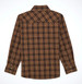 Wrangler Retro® Boys' L/S Brown Plaid Snap Shirt
