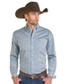 Panhandle Slim® Men's L/S Blue Print Roughstock Button Shirt