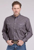Roper® Men's L/S Grey Diamond Print Button Shirt