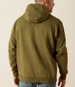SALE Ariat® Men's L/S Winter Moss Green Embossed Logo Hoodie