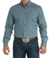 SALE Cinch® Men's L/S Teal Geo Print Modern Fit Button Shirt