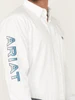 SALE Ariat® Men's L/S White Team Logo Classic Fit Button Shirt