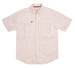 Ag-Gear® Men's S/S Ivory/Burgundy Box Plaid Haybaler Button Shirt