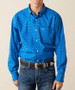 SALE Ariat® Men's L/S Royal Blue Print WF Carter Classic Fit Button Shirt