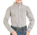Panhandle Slim® Boys' L/S Grey Micro Geo Print Button Shirt
