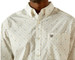 Ariat® Men's L/S Buster White/Steer Head Print Button Shirt
