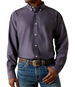 SALE Ariat® Men's L/S Solid Navy WF Pinpoint Oxford Button Shirt