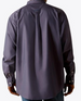 SALE Ariat® Men's L/S Solid Navy WF Pinpoint Oxford Button Shirt