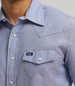 Wrangler Cowboy Cut® Men's L/S Pale Chambray Snap Work Shirt