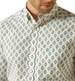 Ariat® Men's L/S Bass Cream/Diamond Print Fitted Button Shirt