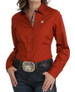 Cinch® Ladies' L/S Solid Rust Button Shirt Cinch® Ladies' L/S Solid Rust Button Shirt