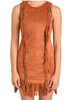 SALE Rock & Roll Denim® Ladies' Sleeveless Microsuede Dress with Fringe