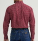 Wrangler® George Strait™ Men's L/S Burgundy Dot Print Button Shirt