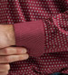 SALE Wrangler® George Strait™ Men's L/S Burgundy Dot Print Button Shirt