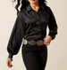 SALE Ariat® Ladies' L/S Black/Grey Jolie Snap Dress Shirt