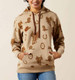 SALE Ariat® Ladies' Savannah Tan Heather Western Print Logo 2.0 Hoodie
