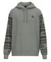 SALE Hooey® Men's Grey/Aztec Sleeves Lengendary Polar Fleece Hoodie