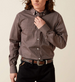 SALE Ariat® Men's L/S Brown Print WF Arthur Classic Fit Button Shirt