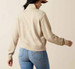 Ariat® Ladies' Oatmeal Heather High Noon 1/2 Zip Pullover