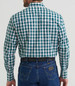 SALE Wrangler® Men's L/S WR Verdant Green Plaid Snap Shirt