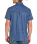 Rock & Roll Denim® Men's S/S Blue Geo Print Snap Shirt