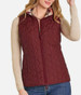 Panhandle Slim® Ladies' Burgundy/Aztec Reversible Quilted Vest