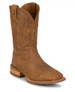 Justin® Men's Chestnut Brown Rustle Wide Square Toe Boots Justin® Men's Chestnut Brown Rustle Wide Square Toe Boots