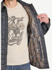 SALE Rock & Roll Denim® Men's Black Puffer/Print Lining Shirt Jacket