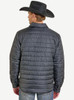 SALE Rock & Roll Denim® Men's Black Puffer/Print Lining Shirt Jacket