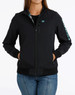 Cinch® Ladies' Black/Teal Softshell Bonded Jacket Cinch® Ladies' Black/Teal Softshell Bonded Jacket