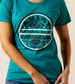 Ariat® Ladies' S/S Teal Green Heather Southwest Brand Lockup T-Shirt