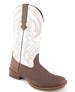 Roper® Ladies' Lindsey Brown/White Square Toe Boots