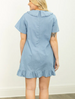 SALE Grace + Emma® Ladies' S/S Wide Collar Chambray Dress