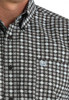 Cinch® Men's L/S Brown/Light Blue Print Button Shirt