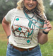 Texas True Threads® Ladies' S/S Natural Lauren's Longhorn T-Shirt