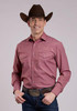 Roper® Men's L/S Solid Red Western Snap Shirt