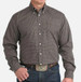 Cinch® Men's L/S Navy/Brown Print Button Shirt
