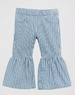 Wrangler® Little Girls' Railroad Stripe Ruffle Bottom Flare Jeans