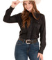 Rock & Roll Denim® Ladies' L/S Solid Tek Ripstop Snap Shirt