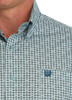 SALE Cinch® Men's L/S Green Geo Print Button Shirt