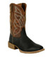Justin® Men's Black/Rustic Orange Day Money Square Toe Boots