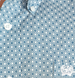 Cinch® Men's S/S Blue/White Geo Print Button Shirt