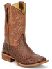 Tony Lama® Men's Brown Blaine Full Quill Ostrich Square Toe Boots