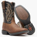 Durango® Boys' Brawny Brown/Black Onyx Square Toe Boots