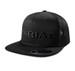 Ariat® Black 3D Embroidered Flatbill Snapback Cap