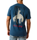 Ariat® Men's S/S Key Largo Blue Flag Bronco T-Shirt