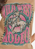 Rock & Roll Denim® Ladies' S/S Tan Wild West Rodeo Graphic T-Shirt