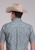 Roper® Men's S/S Blue Paisley Button Shirt