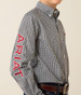 Ariat® Boys' Black/White/Red Team Ward Button Shirt